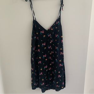 VANS floral tank dress, black